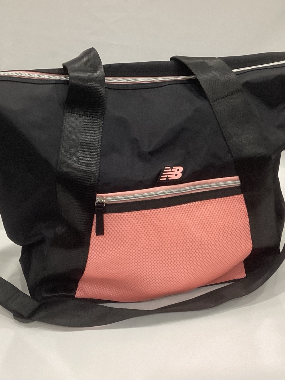 New Balance Black and Pink Mesh Tote
